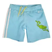 Adidas X Disney Kermit the Frog Children Swim Trunks Muppet Show Turquoise Blue