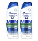 2 Head & Shoulders Shampoo + Conditioner Menthol 2 in 1 Anti-Dandruff 12.5 NEW