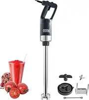 VEVOR Commercial Immersion Blender, 750W 20" Heavy Duty Hand Mixer, Variable Speed Kitchen Stick With 304 Stainless Steel Blade, Multi-Purpose Portable for Soup, Smoothie, Puree, Baby Food