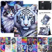 For iPad 5/6/7/8/9/10th Mini Pro Air 2024 Shockproof Smart PU Leather Case Cover