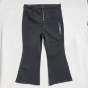 American Eagle Women's 24R Gray Next Level Stretch Highest Rise Flare Jeans