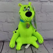 NEW Scooby-Doo Plush Scooby Fluorescent Neon Green Toy Factory 9” Warner Bros