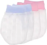 [SAFIGLE] Face Scratch Gloves Mittens Newborn Cotton Mittens Unisex Mittens No Scratch Gloves Newborn Mittens No Scratch Mittens Newborn Gloves Ice Silk
