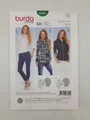 Burda Sewing Pattern 6849 Women's Blouse Pattern Size US 6-16 EUR 32-42 NEW