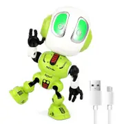 Catzon Talking Robots for Kids Rechargeable with Sound Lights Interactive Toy Green