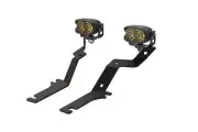 Morimoto 2Banger A-Pillar Kit: 15-20 F150 (NCS Yellow SAE Wide Beam)