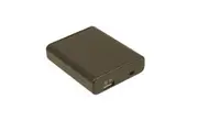 TechBrands AA Battery Bank with Switch Black (USB Socket)