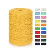 Macrame Cord 3mm x 328yd | 100% Natural Cotton Macrame Rope | 4 Strand Twiste...