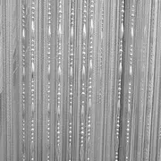 RUNAAJA Drop Beaded Tassel String Curtain Door Window Home Decor Decorative Door Window Wall Panel Tassels Room Divider Beaded Door Curtain Tassel Divider 1 x 2M (Grey)