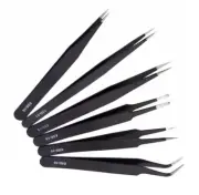 Rc Tools Set 1/6 PCS Anti-static ESD Stainless Steel Tweezers
