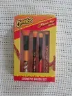 Cheetos Flamin' Hot Crunchy Cosmetic Brush Set-(4)Powder-Blender-Shadow-Eyeliner