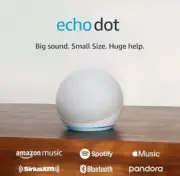 FAST Amazon Echo Dot 5th Gen (newest model), Glacier White