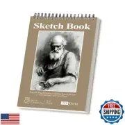 Sketchbook - 9"x12" Spiral Bound Drawing Pad, 1 Pack of 100 Sheets, Acid-Free