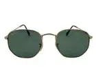 Ray-Ban Sunglasses RB3548N Hexagonal Flat Gold Frame Green Classic Lenses