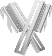 CRILSTYLEO 1 Pairs Bed Frame Conversion Bracket Kit Adapter for Headboard Attachment Quick Installation Compatible with Various Bed Height