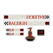 Raleigh - LN120 bmx RED on Clear decal set - Old school bmx