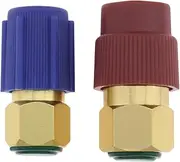 ECSiNG 2Pcs R12 to R134A Adapter Low Side & High Side Conversion Adapter R12 to R134A Retro Connector Compatible with Most of Vehicles