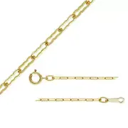 14K Gold Filled Krinkle Chain Necklace with Spring Ring Clasp 1.4mm 16 18 inches