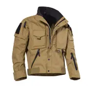 Nevenka Military Tactical Jacket for Men Water Resistant Warm Coat Lightweight
