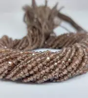 13" Strand Natural Andalusite Micro Faceted Rondelle Beads 3 Mm