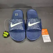 NEW NIKE Kawa Slide SE Glow Unisex Kids' Sz 7Y Light Midnight White CD6980-400
