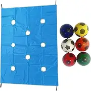 Fravsiu Hole Tarp Team Building Game, Teamwork Group Activities with 6 Balls, Teambuilding Toys Outdoor Sports Equipment for Teens Youth Adults