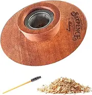 Sixpence Alchemy Cocktail Smoker - Perfect for Smoking an Old Fashioned, Bourbon or Whisky. Includes Hardwood Drink Smoke Infuser & Wood Chips - The Ultimate Smoky Cocktail Experience.