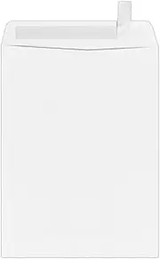 LUXPaper 9 x 12 Open End Envelopes | Peel & Press | Bright White | 80lb. Text | 50 Qty