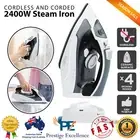 Cordless Corded Steam Iron Multifunction Fast Heat Up 2400W with Charging Dock