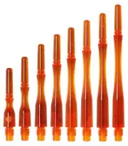 COSMO FIT SHAFT GEAR HYBRID-SPINNING DART SHAFTS - CLEAR ORANGE - SET OF 3