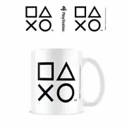 Playstation - Shapes Black Gaming Control Symbols Mug x 2 NEW (Set of 2 Mugs)