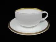 WEDGWOOD PLATO GOLD CUP & SAUCER - 2 1/4" 0602C