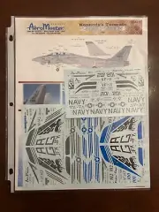 NEW Vtg AeroMaster 48-605 Kennedy's Tomcats War Model Airplane 1/48 Decal (EZ3)