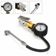 LCD Display Tyre Inflator Car Air Pressure Tire Gauge Truck Motorcycle With Hose