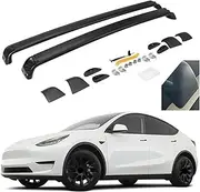 Lockable Roof Rack Compatible for Tesla Model Y 2024 2023 2022 Roof Rack Accessories Antitheft Cross Bars Model Y Luggage Carrier