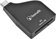 Bonelk USB-C to MicroSD/SD Adapter (Black)