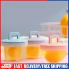 4pcs Kitchen Pancake Maker Plastic Egg Poacher Set with Brush Egg Cooker Boiler