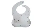 Mushie: Silicone Bib - White Letters