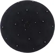 [TOGEVAL] Beret Pink Crochet Bucket Hats Women Woman Hats Hat Wide Brim Hat Women Bucket Hat Women Hat Ladies Doll Satin Bonnet Hat Women Cap Black