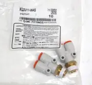 2 x SMC KQ2U11-36AS fitting, branch y, Branch Y, Thread Sealant, Male NPT/BSPT t