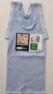 Bonds Newborn Baby Blue Singlet Size 000