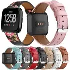 Genuine Leather Watch Accessories Strap Wristband Belt For Fitbit Versa 2 1 lite