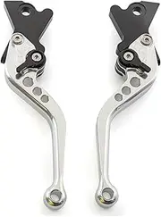 BWPEXZ Compatible with GSXR600 GSXR750 1996 1997 1999 2000 2002 2003 CNC Adjustable Brake Clutch Lever K1 K2 K3 GSXR GSX-R 600 750(147mm Silver)