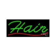NEW “HAIR" 27x11 UNDERLINED SOLID & ANIMATED LED SIGN W/CUSTOM OPTIONS 20166