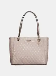 GUESS Women's Taupe Yarmilla Small Tote Bag in Beige