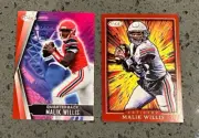 Malik Willis 2 RC Lot 2022 Sage Base and Artistry Insert Packers $2.88 B3G1
