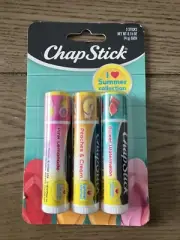 ChapStick - I ❤️ SUMMERTIME 3ct Sweet Watermelon, Peaches & Cream, Pink Lemonade