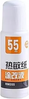Correction Fluid for Thermal Paper, 55ml Correction Liquid for Thermal Sensitive Paper, Portable Handwriting Elimination Fluid for Boys Girls Teens Youth Women