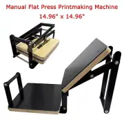 Manual Flat Press Printmaking Machine 14.96" x 14.96" for Letterpress Printing