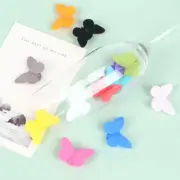 6pcs/Set Creative Cute Wine Glass Charm Suction Butterfly Decorative Wine Gl- CR